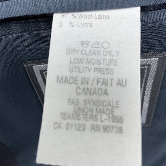 Ralph Lauren Ralph Blazer Men 44 Blue Pewter Shield Button Wool Stretch Canada - Picture 15 of 16